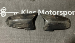 Kies-Motorsports Open Box Item OPEN BOX - Wet Carbon Fiber F10 (LCI) Mirror Cap Replacements