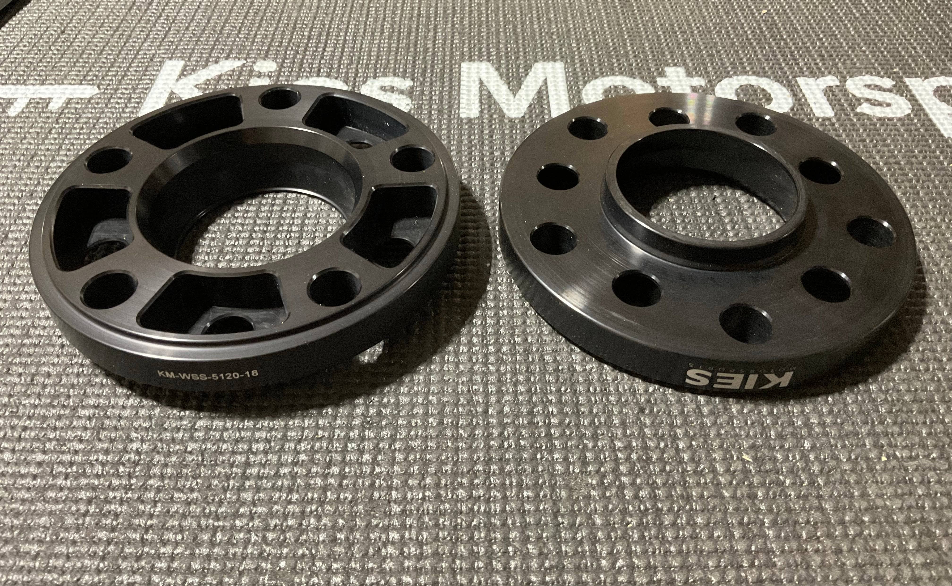 OPEN BOX - Wheel Spacers for E & F Series (5x120) 18MM Thickness - NO LUGS Secondary image