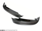 Kies Motorsports — front angle view of 2012-2015 BMW 3 Series (F30 / F31) Pre-LCI Non M Sport Carbon Fiber Front Splitters (Pair)