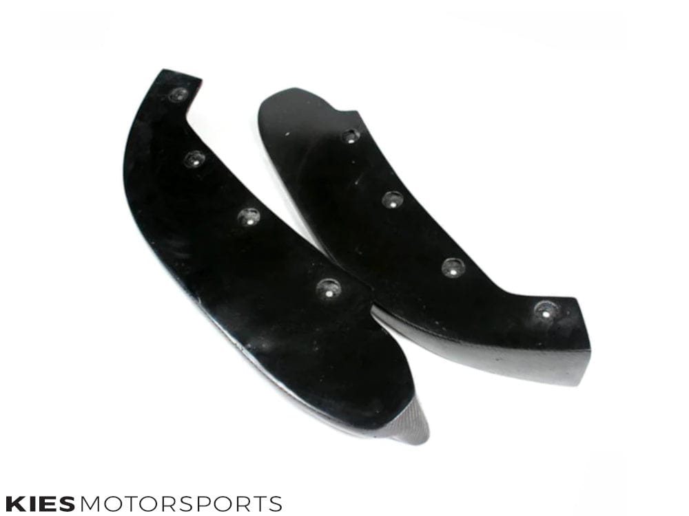 Kies Motorsports — close-up detail of 2012-2015 BMW 3 Series (F30 / F31) Pre-LCI Non M Sport Carbon Fiber Front Splitters (Pair)