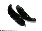 Kies Motorsports — close-up detail of 2012-2015 BMW 3 Series (F30 / F31) Pre-LCI Non M Sport Carbon Fiber Front Splitters (Pair)