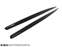 Kies-Motorsports Overstock 2014-2021 BMW 2 Series (F22 / F23) Performance Inspired Carbon Fiber Side Skirt Extensions (Pair)