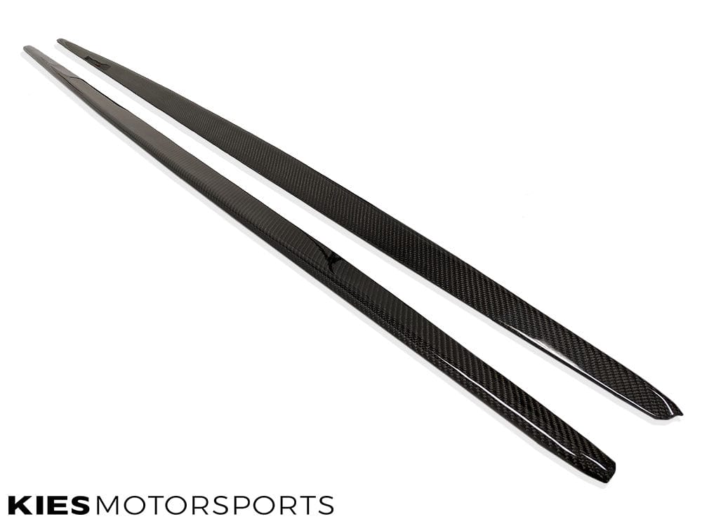 Kies-Motorsports Overstock 2014-2021 BMW 2 Series (F22 / F23) Performance Inspired Carbon Fiber Side Skirt Extensions (Pair)