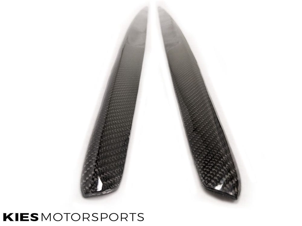 Kies Motorsports — BMW F22 showing full side view with performance carbon fiber side skirt extensions installed, motorsport stance