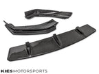 Kies Motorsports — side profile of BMW G30 5 Series Pre-LCI with JGS carbon front lip installed, highlighting the lip's forward extension