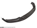 Kies Motorsports — performance-inspired carbon fiber 3-piece front lip on BMW G30 5 Series Pre-LCI, front view showing aggressive M-style aero
