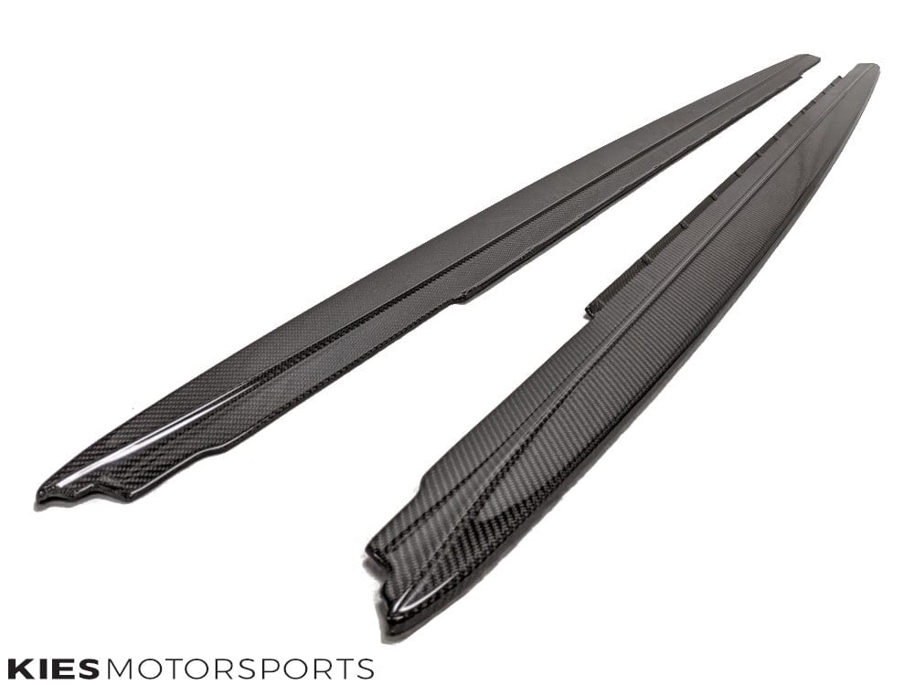2017-2023 BMW 5 Series (G30) Performance Inspired Carbon Fiber Side Skirt Extensions (Pair) Secondary image