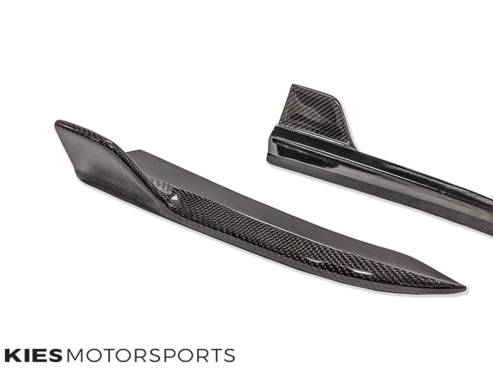 2019-2022 BMW 3 Series (G20) Type II Carbon Fiber Rear Splitters (Pair) Secondary image