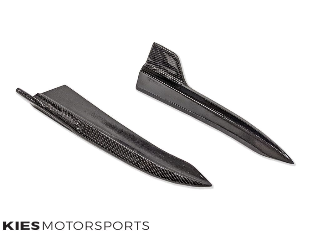 Kies-Motorsports Overstock 2019-2022 BMW 3 Series (G20) Type II Carbon Fiber Rear Splitters (Pair) Main image