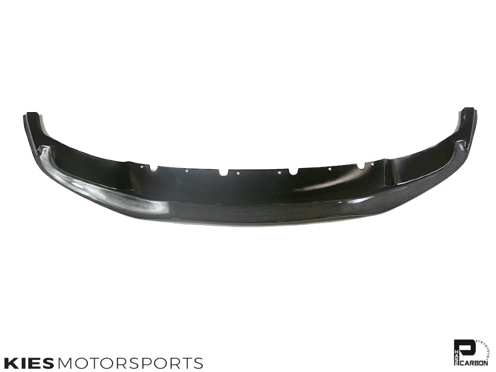 Kies Motorsports — Kies Carbon F30 M3 conversion PSM-inspired carbon fiber front lip on white background