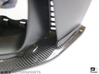 Kies Motorsports — Kies Carbon F30 PSM lip underside with mounting hardware