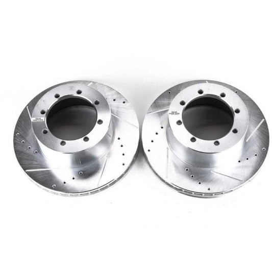 Kies-Motorsports PowerStop Power Stop 00-02 Ford E-450 Super Duty Rear Evolution Drilled & Slotted Rotors - Pair
