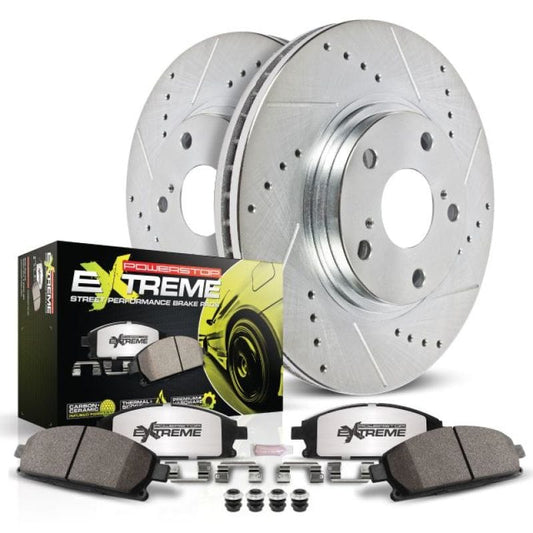 Kies-Motorsports PowerStop Power Stop 00-03 BMW M5 Rear Z26 Street Warrior Brake Kit