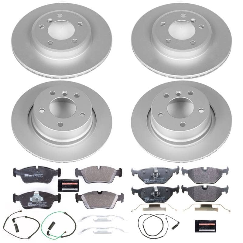 Kies-Motorsports PowerStop Power Stop 01-05 BMW 325xi Front & Rear Euro-Stop Brake Kit Main image
