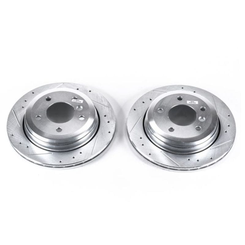 Kies-Motorsports PowerStop Power Stop 01-05 BMW 325xi Rear Evolution Drilled & Slotted Rotors - Pair