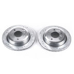 Kies-Motorsports PowerStop Power Stop 01-05 BMW 325xi Rear Evolution Drilled & Slotted Rotors - Pair