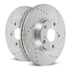 Kies-Motorsports PowerStop Power Stop 01-05 BMW 325xi Rear Evolution Drilled & Slotted Rotors - Pair