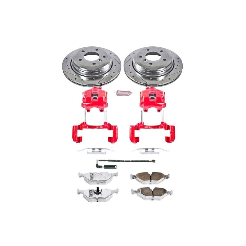 Kies-Motorsports PowerStop Power Stop 01-05 BMW 325xi Rear Z26 Street Warrior Brake Kit w/Calipers Main image