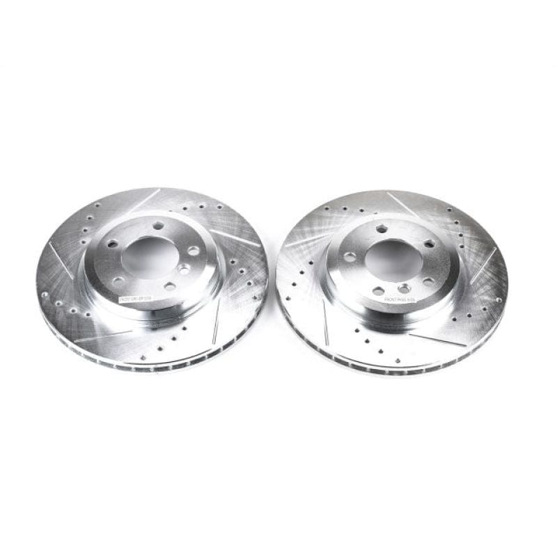 Kies-Motorsports PowerStop Power Stop 01-06 BMW 330Ci Front Evolution Drilled & Slotted Rotors - Pair Main image