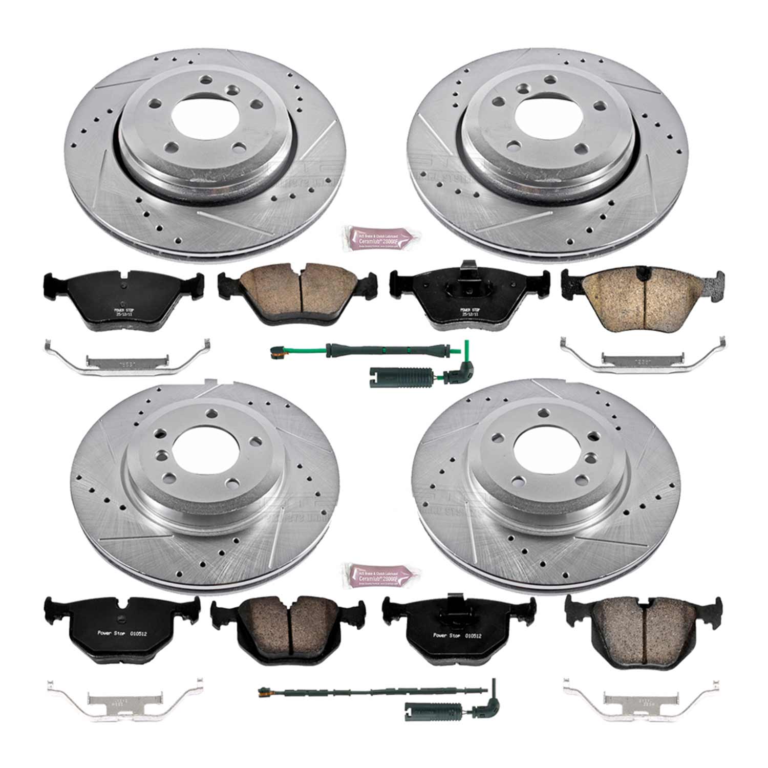 Kies-Motorsports PowerStop Power Stop 01-06 BMW 330Ci Front & Rear Z23 Evolution Sport Brake Kit Main image
