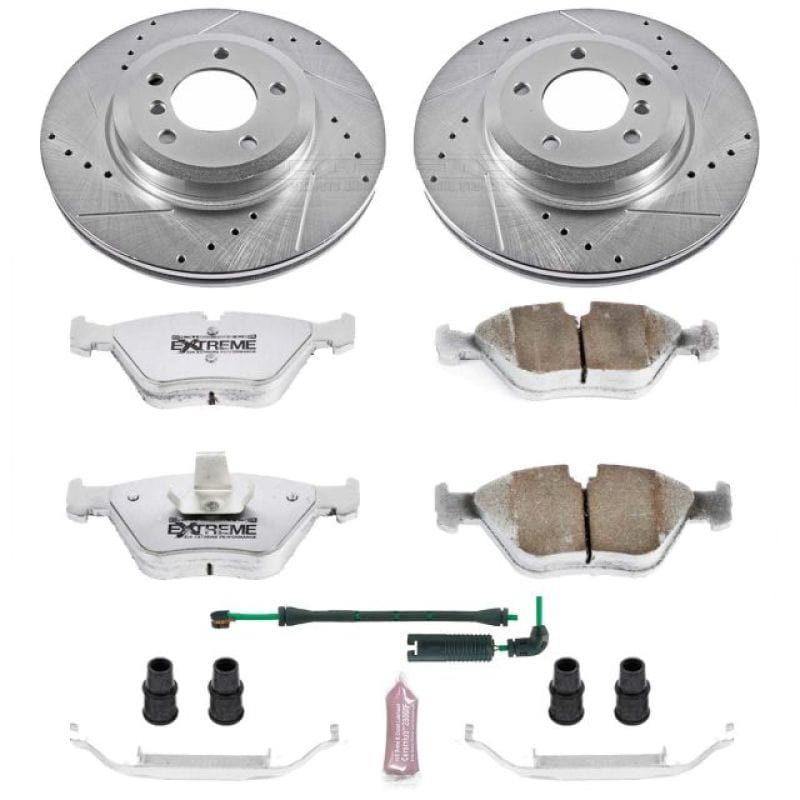 Kies-Motorsports PowerStop Power Stop 01-06 BMW 330Ci Front Z26 Street Warrior Brake Kit Main image