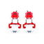 Kies-Motorsports PowerStop Power Stop 01-06 BMW M3 Rear Red Calipers - Pair