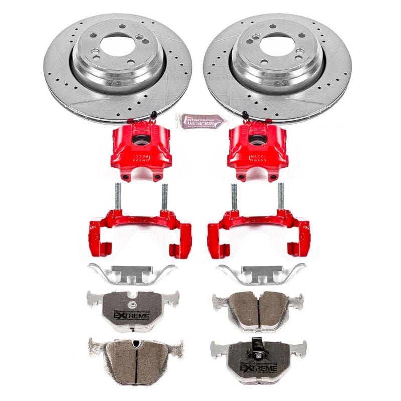 Kies-Motorsports PowerStop Power Stop 01-06 BMW M3 Rear Z26 Street Warrior Brake Kit w/Calipers Main image