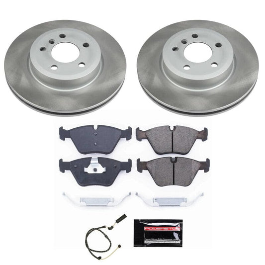 Kies-Motorsports PowerStop Power Stop 04-10 BMW X3 Front Semi-Coated Rotor Kit
