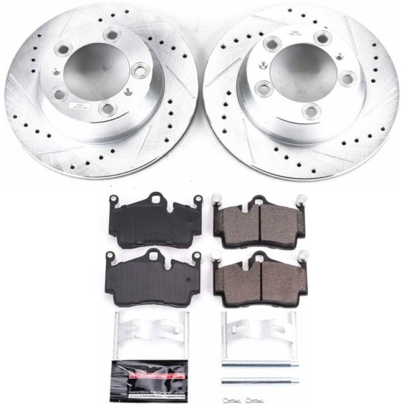 Kies-Motorsports PowerStop Power Stop 05-12 Porsche Boxster Rear Z23 Evolution Sport Brake Kit Main image