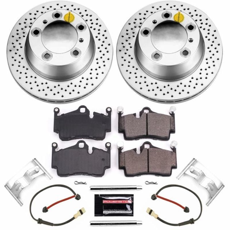 Kies-Motorsports PowerStop Power Stop 05-12 Porsche Boxster Rear Z23 Evolution Sport Coated Brake Kit Main image