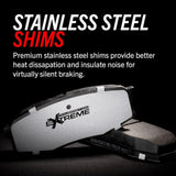 Kies-Motorsports PowerStop Power Stop 07-09 BMW 323i Rear Z26 Extreme Street Brake Pads w/Hardware