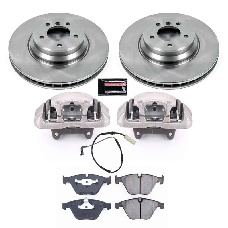 Kies-Motorsports PowerStop Power Stop 07-09 BMW 335i Front Autospecialty Kit w/Cals