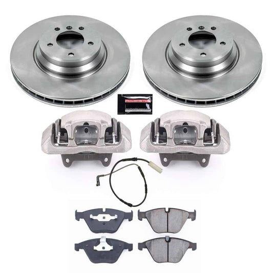 Kies-Motorsports PowerStop Power Stop 07-09 BMW 335i Front Autospecialty Kit w/Cals