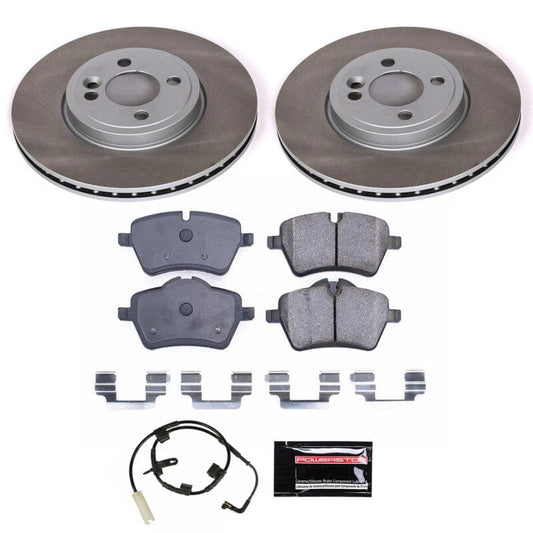Kies-Motorsports PowerStop Power Stop 07-10 Mini Cooper Front Semi-Coated Rotor Kit