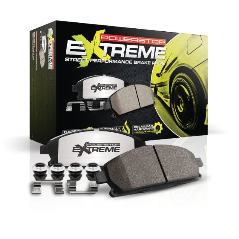 Kies-Motorsports PowerStop Power Stop 08-13 BMW 128i Front Z26 Extreme Street Brake Pads w/Hardware