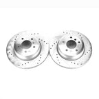 Kies-Motorsports PowerStop Power Stop 08-13 BMW 135i Rear Evolution Drilled & Slotted Rotors - Pair