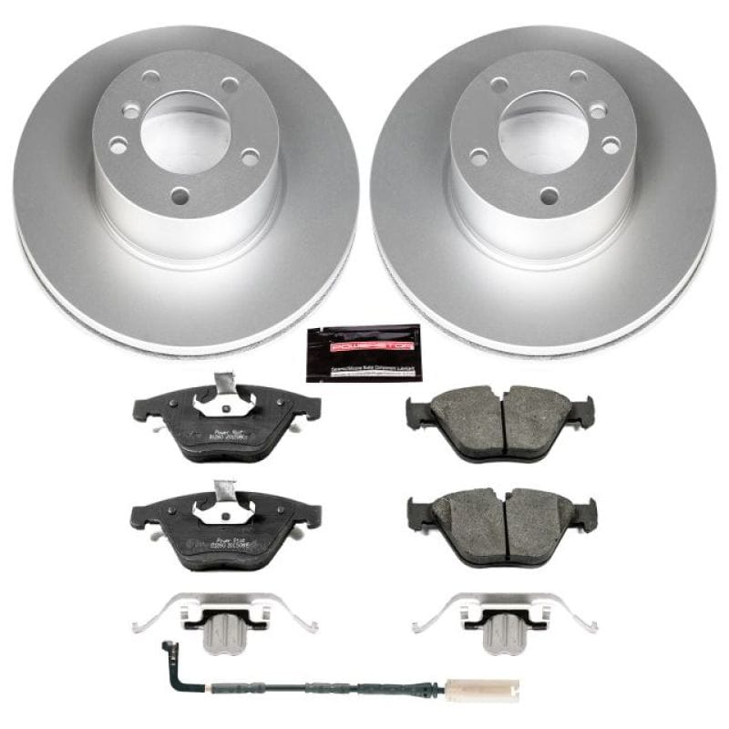Kies-Motorsports PowerStop Power Stop 09-10 BMW 328i xDrive Front Z23 Evolution Sport Coated Brake Kit Main image