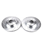 Kies-Motorsports PowerStop Power Stop 09-11 BMW 335d Front Evolution Drilled & Slotted Rotors - Pair