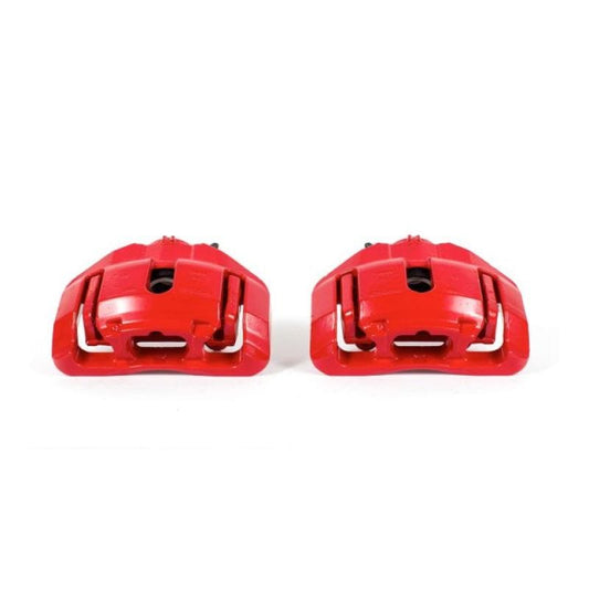 Kies-Motorsports PowerStop Power Stop 09-11 BMW 335d Front Red Calipers w/Brackets - Pair