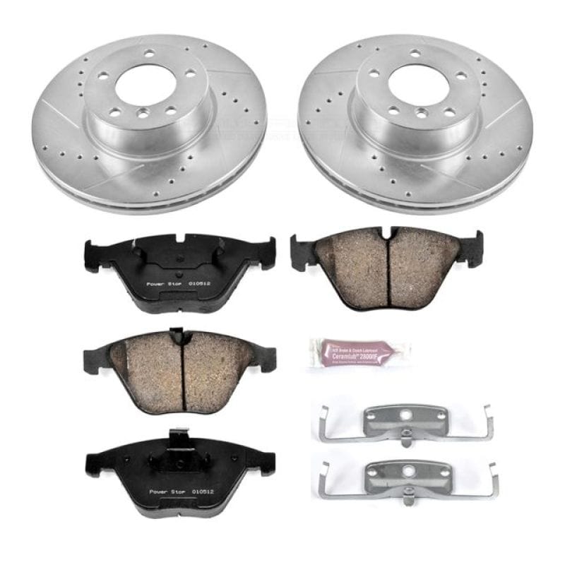 Kies-Motorsports PowerStop Power Stop 11-12 BMW 328i xDrive Front Z23 Evolution Sport Brake Kit Main image