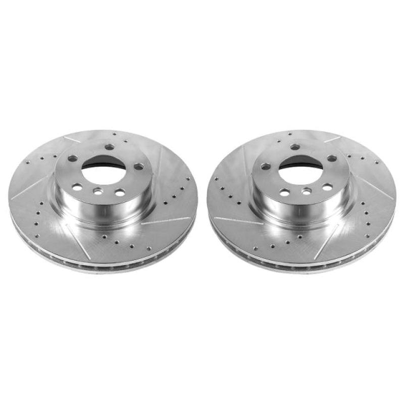 Kies-Motorsports PowerStop Power Stop 11-17 BMW X3 Front Evolution Drilled & Slotted Rotors - Pair
