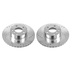 Kies-Motorsports PowerStop Power Stop 11-17 BMW X3 Rear Evolution Drilled & Slotted Rotors - Pair