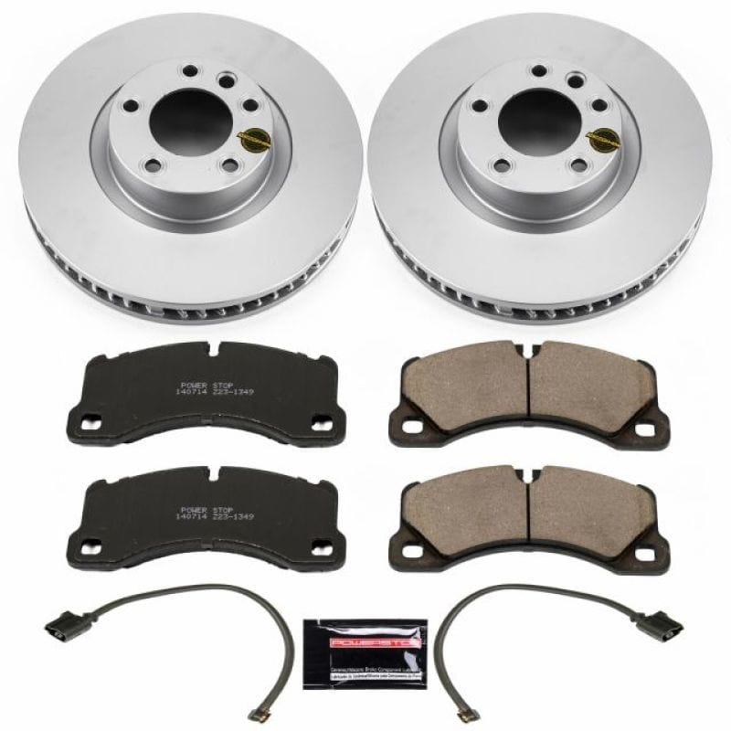 Kies-Motorsports PowerStop Power Stop 11-18 Porsche Cayenne Front Z23 Evolution Sport Coated Brake Kit Main image
