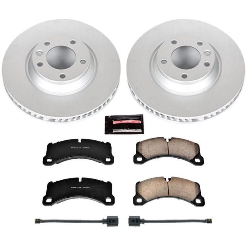 Kies-Motorsports PowerStop Power Stop 11-18 Porsche Cayenne Front Z23 Evolution Sport Coated Brake Kit