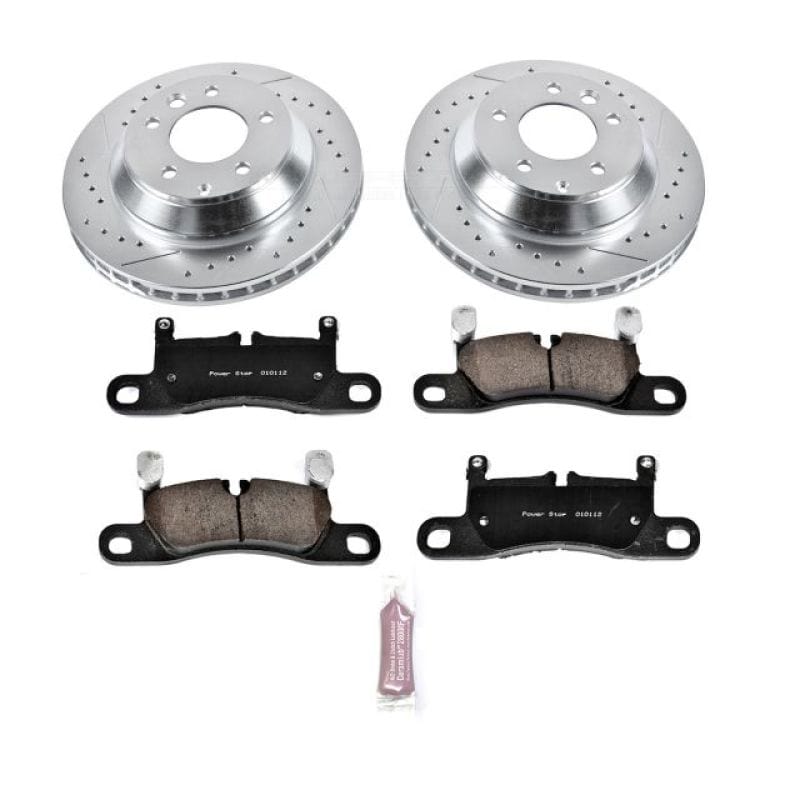Kies-Motorsports PowerStop Power Stop 11-18 Porsche Cayenne Rear Z23 Evolution Sport Brake Kit Main image