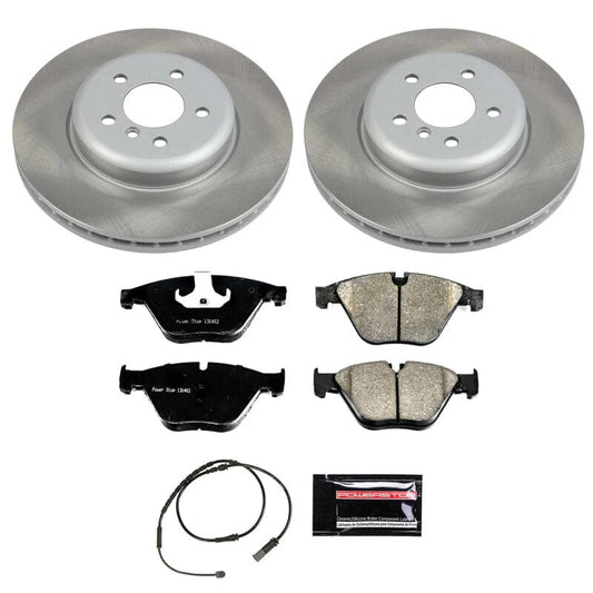 Kies-Motorsports PowerStop Power Stop 12-16 BMW ActiveHybrid 5 Front Semi-Coated Rotor Kit