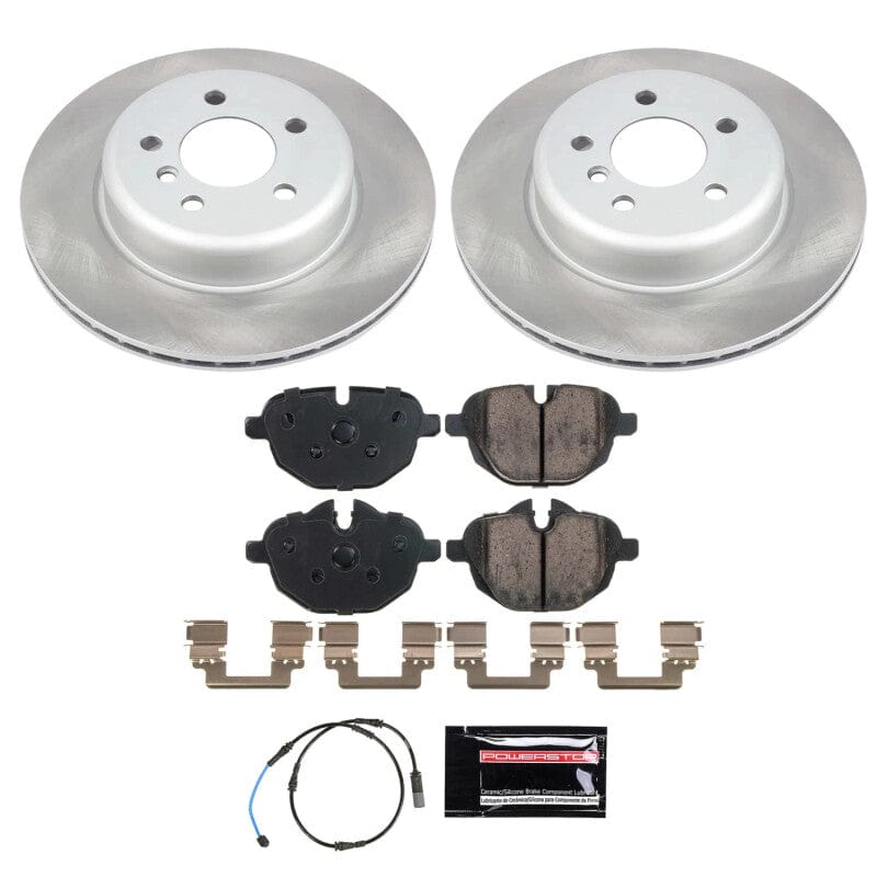 Kies-Motorsports PowerStop Power Stop 12-16 BMW ActiveHybrid 5 Rear Semi-Coated Rotor Kit Main image