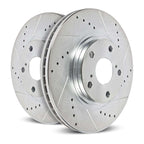 Kies-Motorsports PowerStop Power Stop 13-15 BMW 335i Front Evolution Drilled & Slotted Rotors - Pair