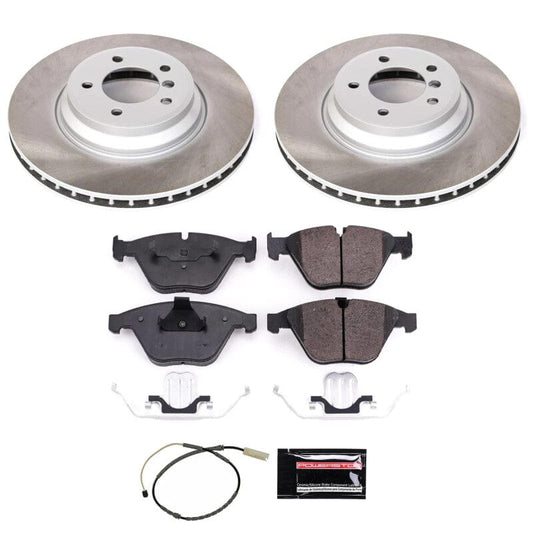 Kies-Motorsports PowerStop Power Stop 13-15 BMW X1 Front Semi-Coated Rotor Kit