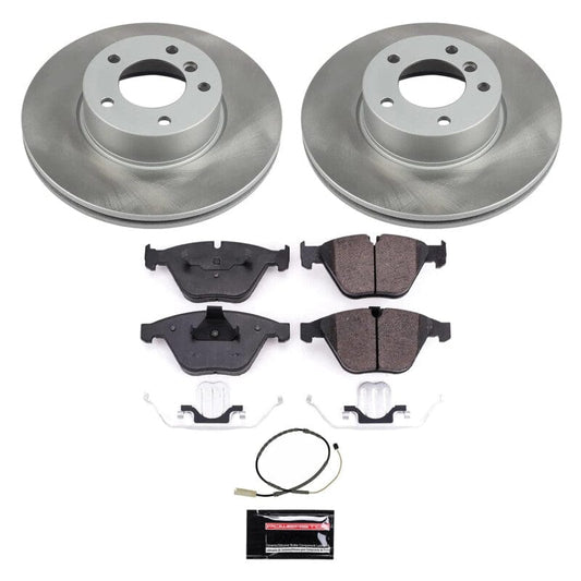 Kies-Motorsports PowerStop Power Stop 13-15 BMW X1 Front Semi-Coated Rotor Kit